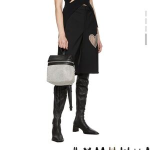 Kara Small Crystal Mesh Backpack